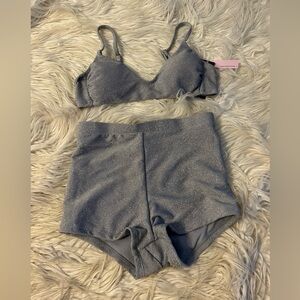 Sparkle silver Two-Piece swim set